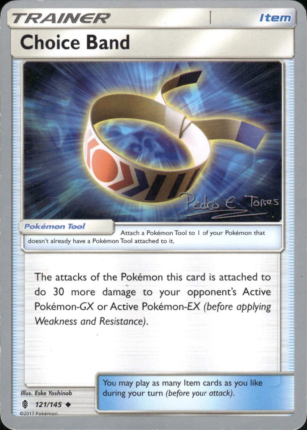 Choice Band (Pedro Eugenio Torres) 121/145 World Championship Decks Pokemon LP