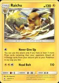 Raichu 55/214 Rare Unbroken Bonds Pokemon Lightly Played