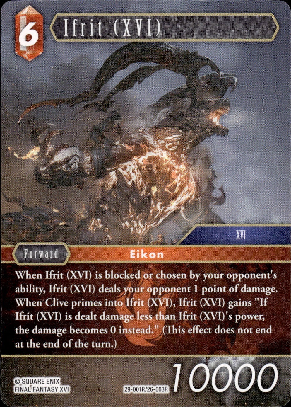 Ifrit (XVI) 29-001R/26-003R Rare Blissful Eternity Final Fantasy Near Mint