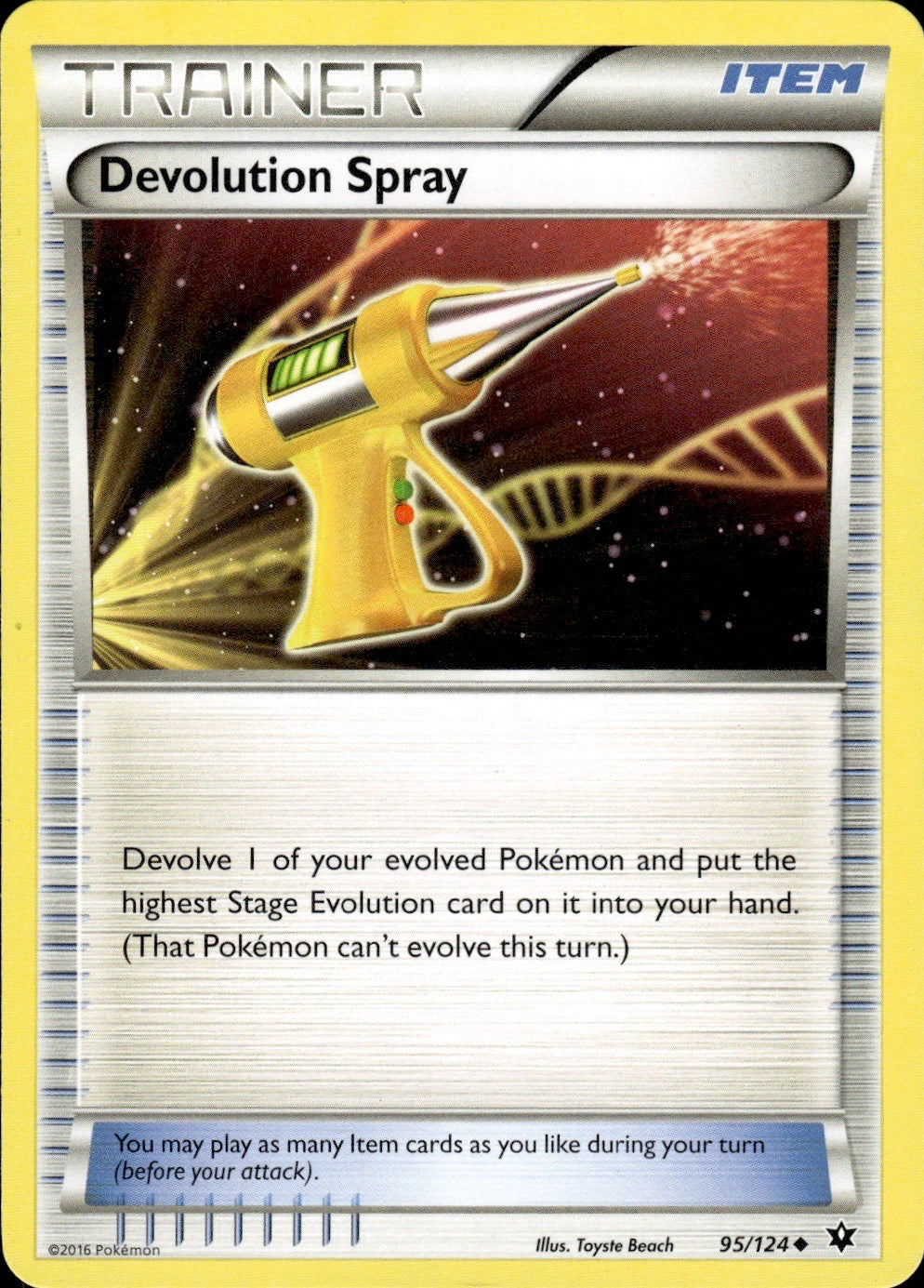 Devolution Spray 95/124 Uncommon Fates Collide Pokemon Lightly Played