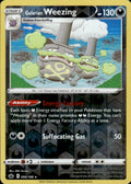 Galarian Weezing 096/198 Rare Chilling Reign Pokemon Reverse Holo Lightly Played