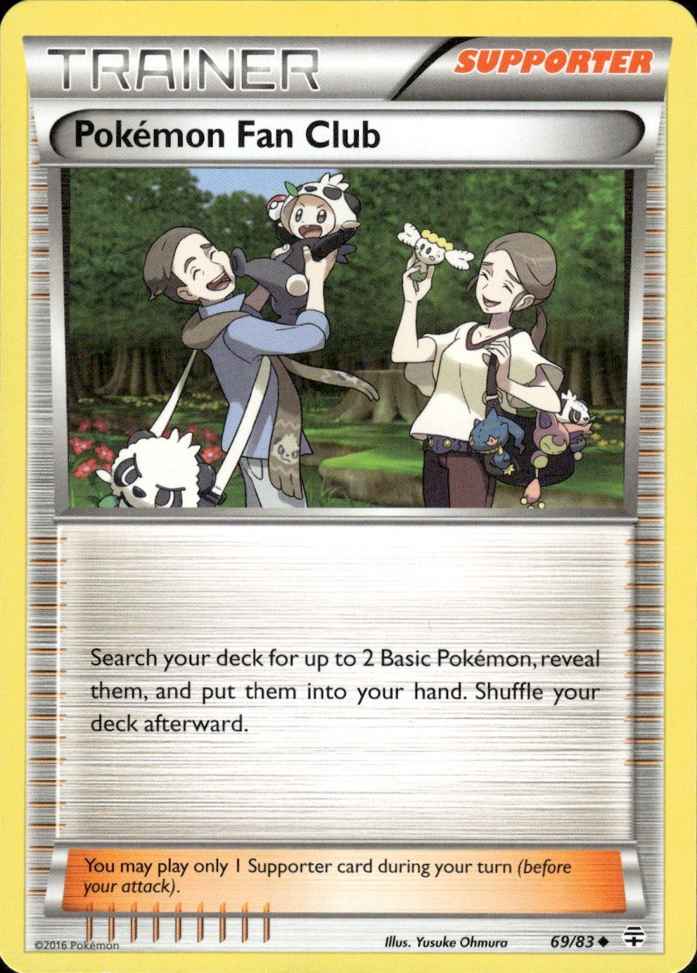 Pokemon Fan Club 69/83 Uncommon Generations Pokemon Lightly Played