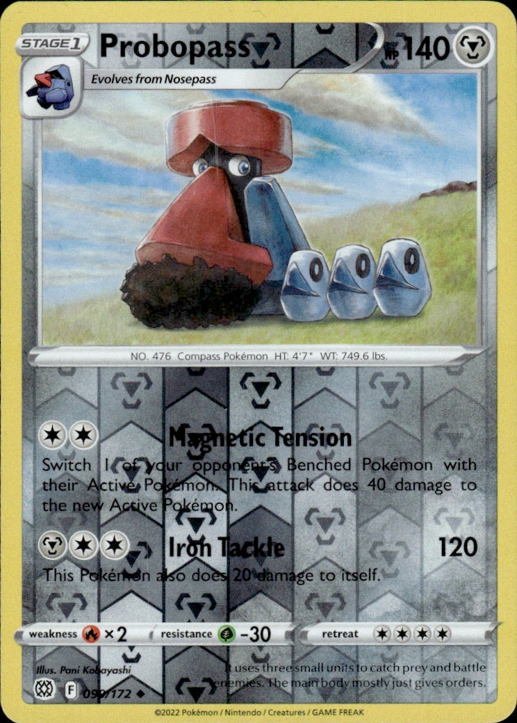 Probopass 099/172 Uncommon Brilliant Stars Pokemon Reverse Holo Lightly Played