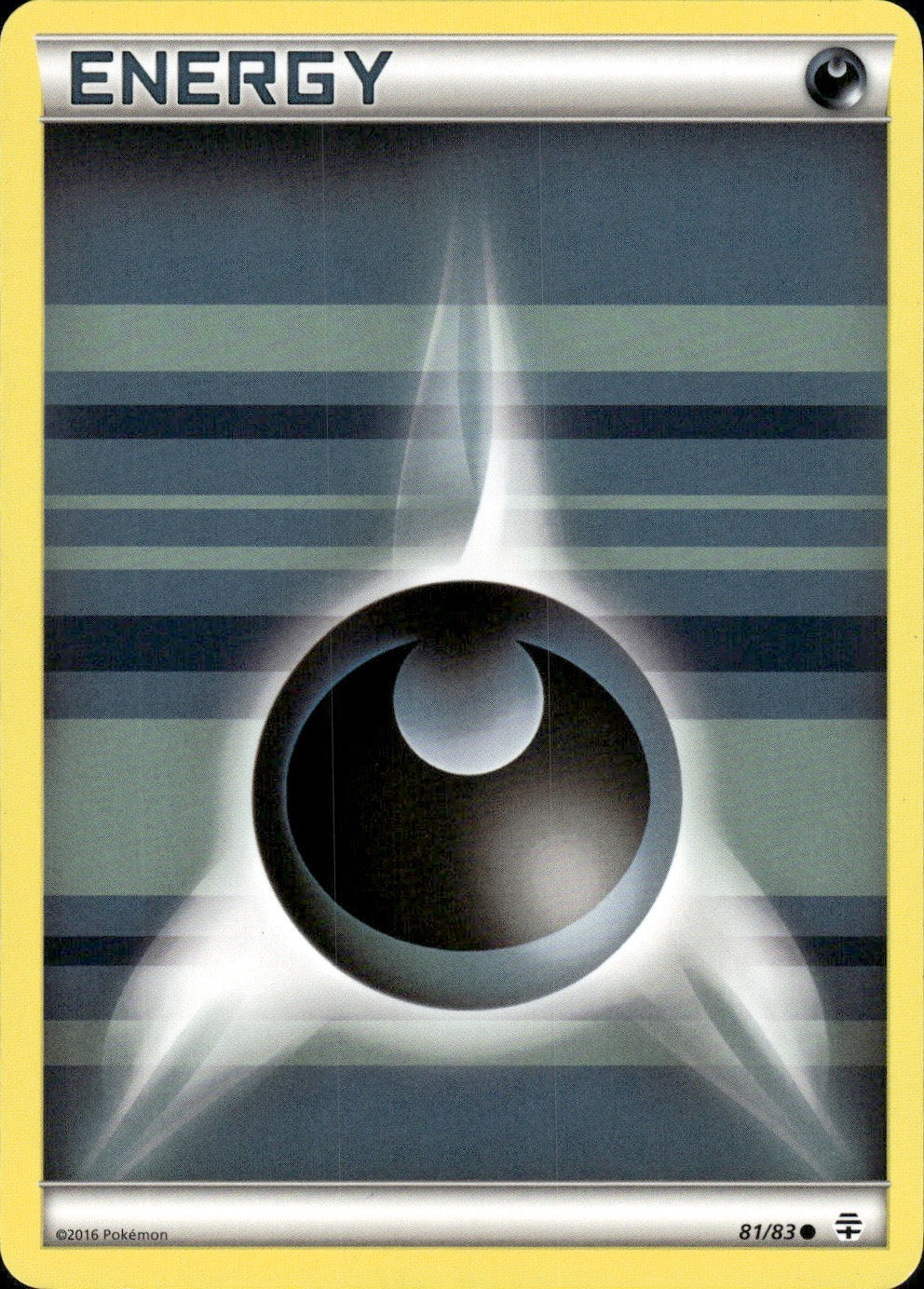 Darkness Energy 81/83 Common Generations Pokemon Lightly Played