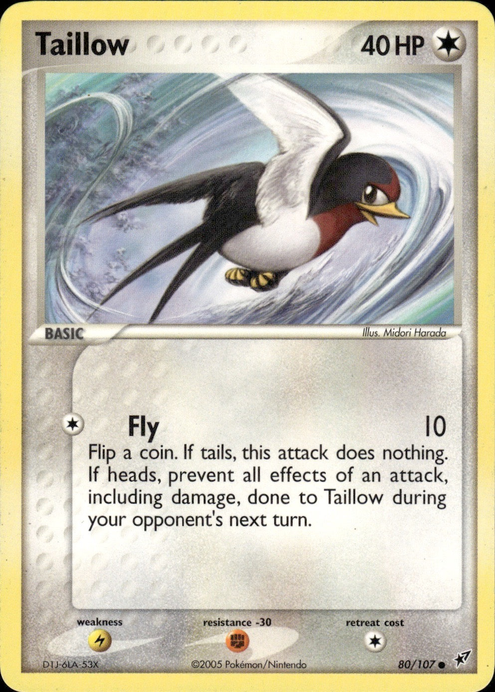 Taillow 80/107 Common Deoxys Pokemon Lightly Played
