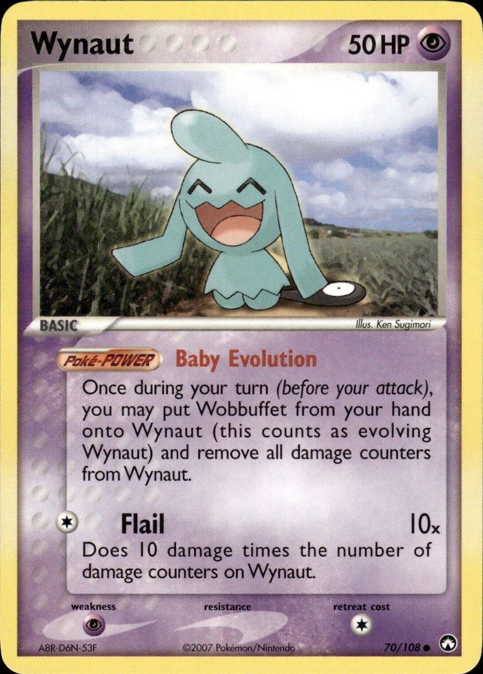 Wynaut 70/108 Common Power Keepers Pokemon Lightly Played