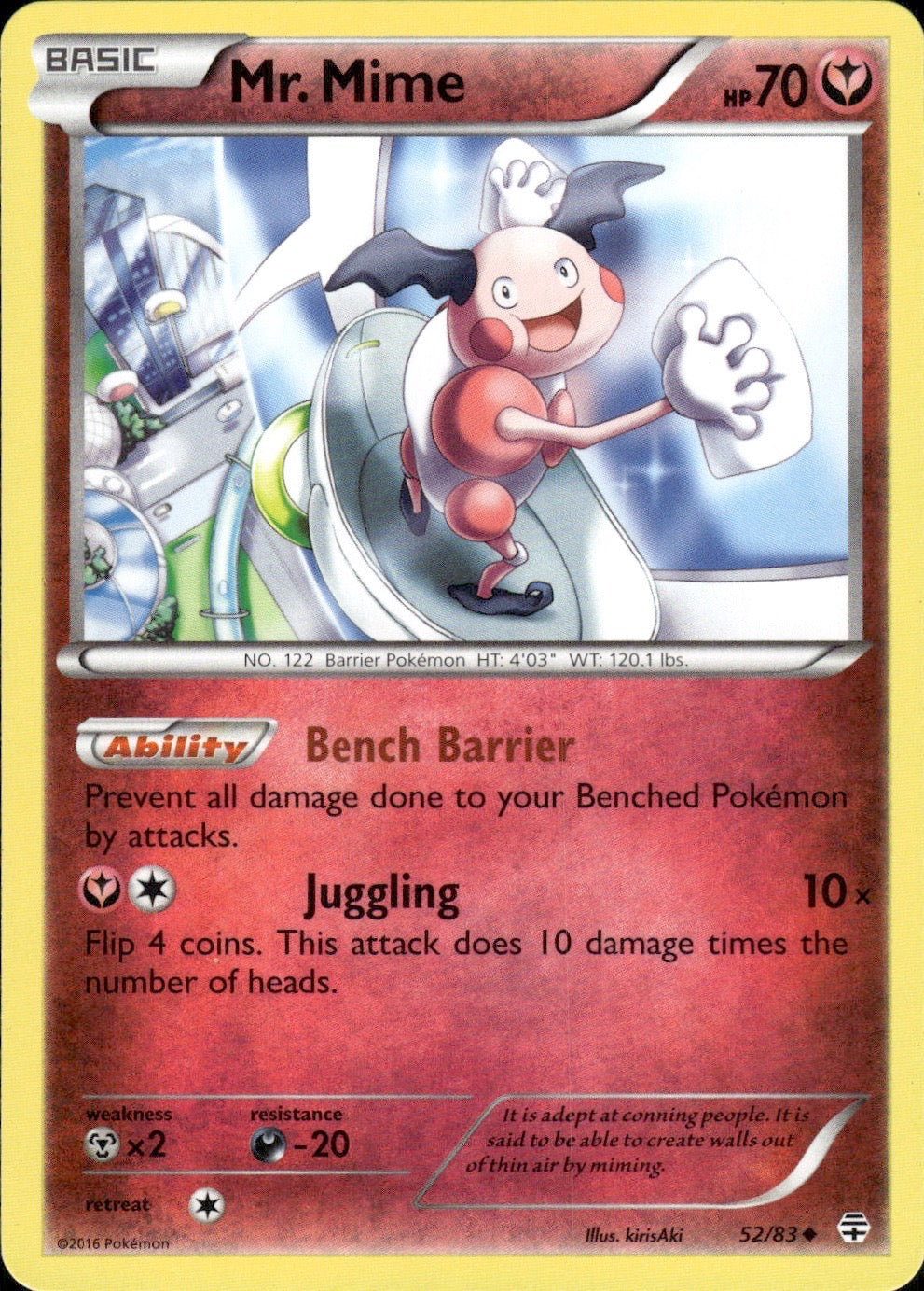 Mr. Mime 52/83 Uncommon Generations Pokemon Lightly Played
