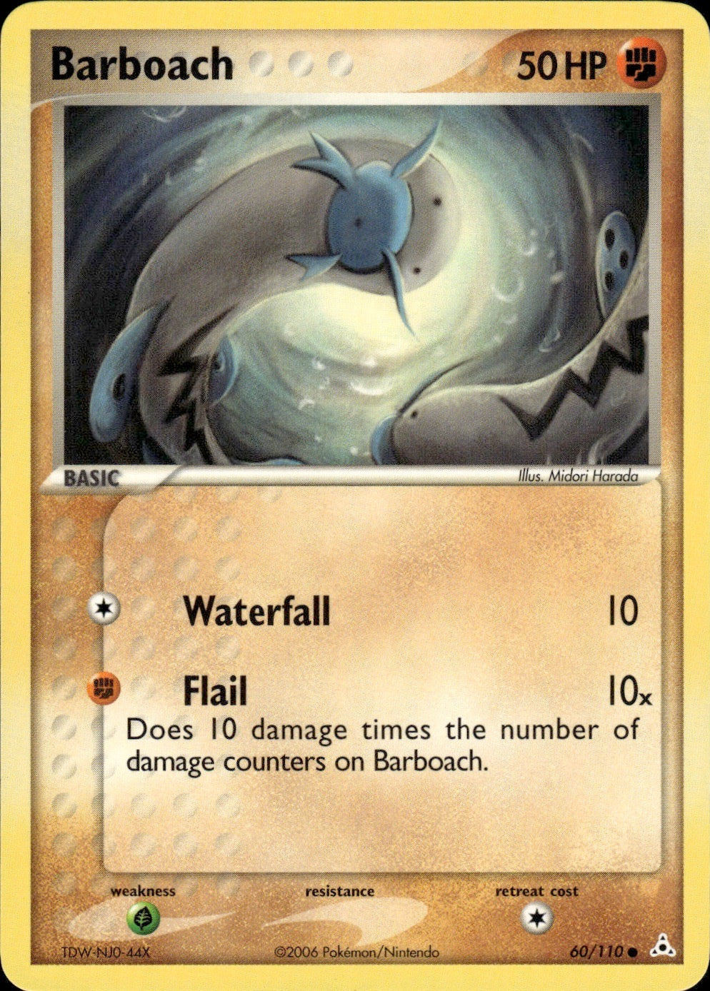 Barboach 60/110 Common Holon Phantoms Pokemon Lightly Played