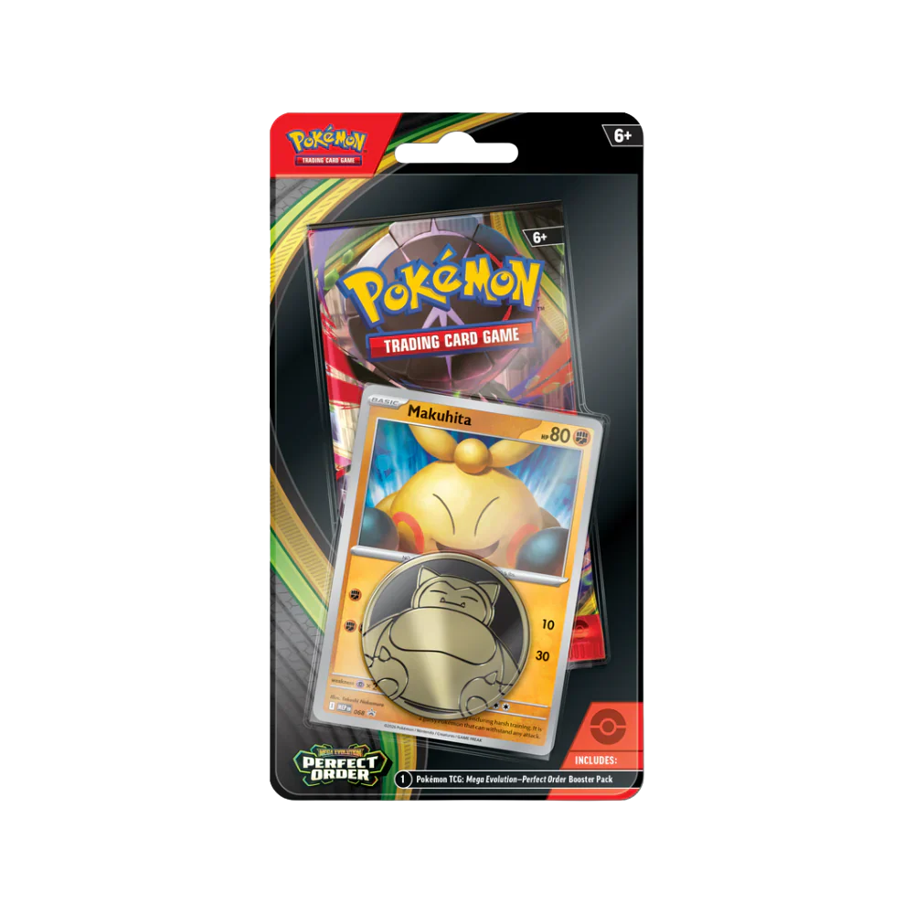 Pokemon Perfect Order Checklane Blister INCLUDES MAKUHITA MEP PROMO 068